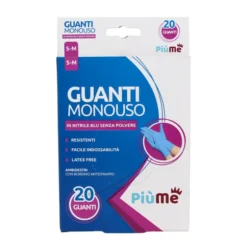 PIUME GUANTI IN NITRILE USA & GETTA 20 PEZZI MISURA S/M