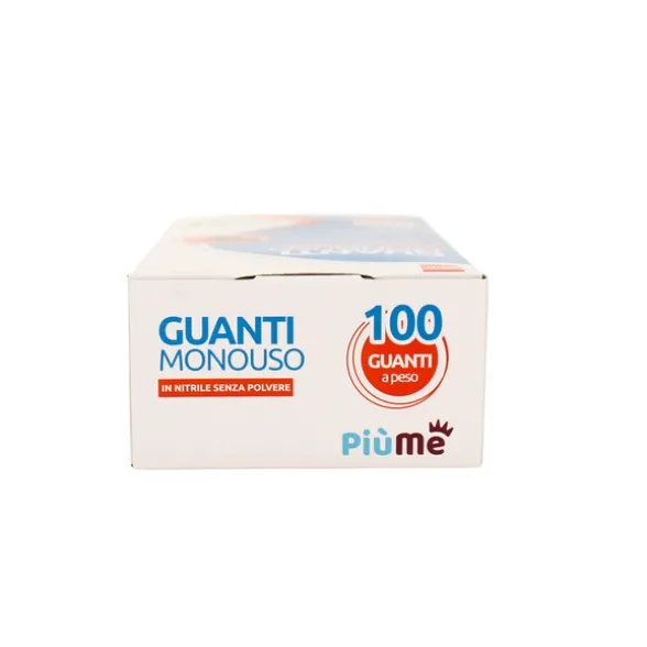 PIUME GUANTI IN NITRILE USA & GETTA 100 PEZZI MISURA M/L