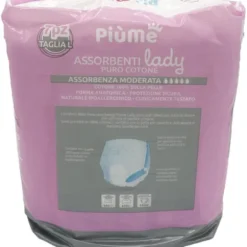 PIUME LADY ASSORENTI PANTS PURO COTONE ASSORBENZA MODERATA TAGLIA L 7 PEZZI