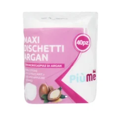 PIUME 40 MAXI DISCHETTI LEVATRUCCO 100% COTONE OVALI CON MICROCAPSULE ARGAN