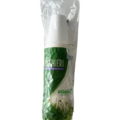 PIUME NATURALE 50 BICCHIERI BIODEGRADABILI & COMPOSTABILI 200 ML