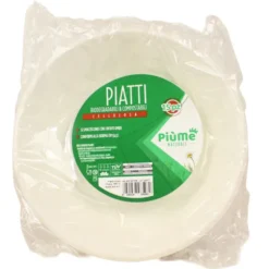 PIUME NATURALE PATTO GRANDE 15 PEZZI BIODEGRADABILI & COMPOSTABILI CELLULOSA