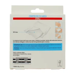 PIUME PRIMO SOCCORSO COMPRESSA DI GARZA 100 PZ 10*10 CM