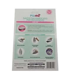 PIUME SACCO SALVABUCATO PER REGGISENO CON ZIP 30x18 CM