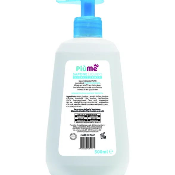 PIUME SAPONE LIQUIDO VITALIZZANTE CON NOTE DI MUSCHIO BIANCO 500 ML