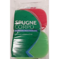 PIUME SPUGNE CORPO MORBIDE MULTICOLOR 2 PZ