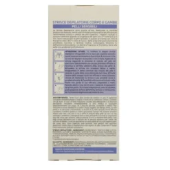 PIUME STRISCE DEPILATORIE CORPO e GAMBE CON OLIO DI MANDORLE DOLCI BIO & VITAMINA A PELLI SENSIBILI 16 PZ