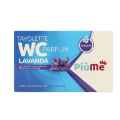 PIUME TAVOLETTA SOLIDA WC LAVANDA 4 PEZZI PER 40 GRAMMI
