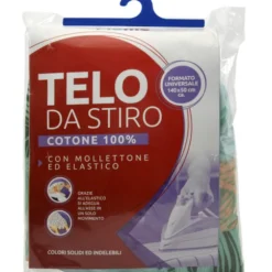 PIUME TELO DA STIRO COTONE 100%CON MOLLETTONE ED ELASTICO FORMATO UNIVERSALE 140 x 50 CM
