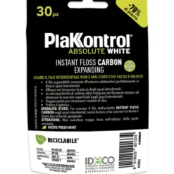 PLAKKONTROL PROFESSIONAL ABSOLUTE WHITE 30 ARCHETTI INTERDENTALI INSTANT FLOSS CARBON