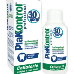 PLAKKONTROL PROFESSIONAL COLLUTORIO GENGIEVE e CAVO ORALE SENZA ALCOOL TRATTAMENTO DI MANTENIMENTO 250 ML