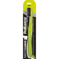 PLAKKONTROL SPAZZOLINO DENTI PERFETTO CARBON MEDIO ABSOLUTE WHITE