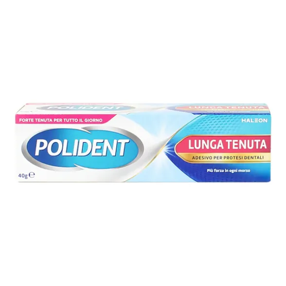 POLIDENT LUNGA TENUTA E DURATA CREMA ADESIVA PROTESI DENTALI 40 GRAMMI