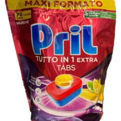 PRIL DETERSIVO LAVASTOVIGLIE TUTTO IN 1 EXTRA LIMONE&LIME 76 TABS