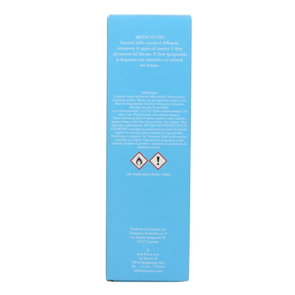 PROFUMALIA DIFFUSORE LIQUIDO CON STELO DI ROSA PER AMBIENTI FRAGRANZA CRISTALLI DI SALE 250 ML