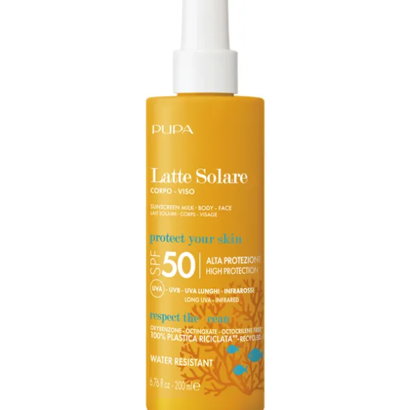 PUPA SOLARE LATTE CORPO, VISO, SPF50 SPRAY 200 ML