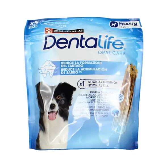PURINA CLIP DENTALIFE 5 STICKS DAILY ORAL CARE PER CANE MEDIUM 12-25 KG