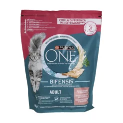 PURINA ONE CAT ADULT SALMONE & CEREALI INTEGRALI BUSTA 800 GRAMMI +BS 0,80