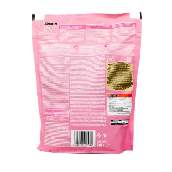 PURINA ONE CAT JIUNIOR 1-12 MESI POLLO & CEREALI INTEGRALI BUSTA 800 GRAMMI