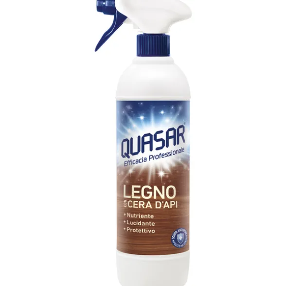 QUASAR LEGNO C/CERA D'API TRIGGER 580 ML