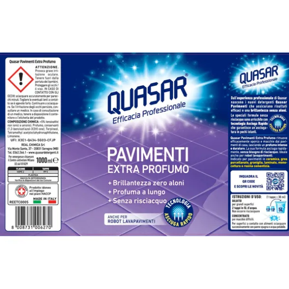 QUASAR PAVIMENTI EXTRA PROFUMO 1000 ML