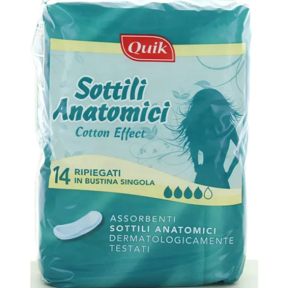 QUIK ASSORBENTI SOTTILE ANATOMICO RIPIEGATO 14 PZ.
