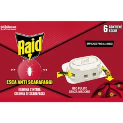 RAID ESCA ANTI SCARAFAGGI 6 PEZZI