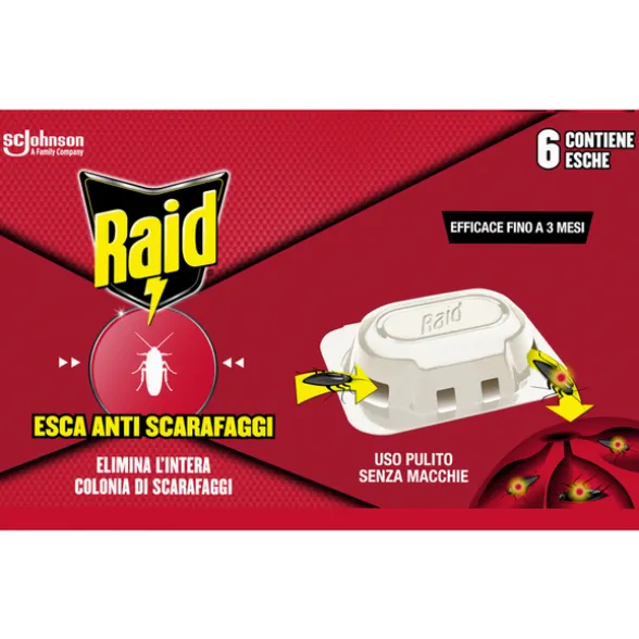 RAID ESCA ANTI SCARAFAGGI 6 PEZZI