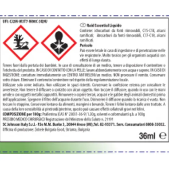 RAID ESSENTIALS ELETTRICO BASE + RICARICA LIQUIDA 36 ML 60 NOTTI INODORE