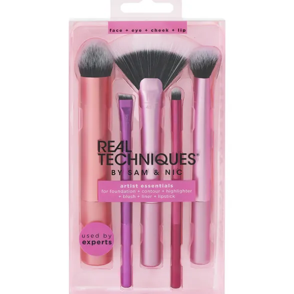 REAL TECHNIQUES ARTIST ESSENTIALS - SET COMPLETO PENNELLI VISO