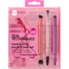 REAL TECHNIQUES DOUBE TIME BRUSH + LASH SET SET 3 PENNELLI DA VIAGGIO RETRAIBILI OGGI E SOPRACCIGLIA + PIEGACIGLIA