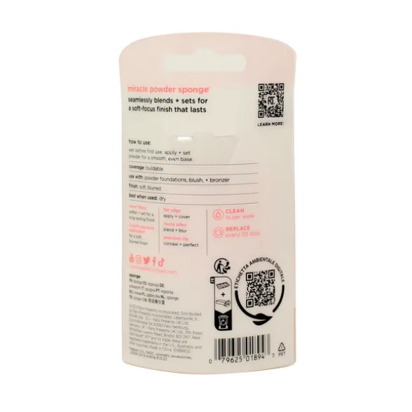 REAL TECHNIQUES MIRACLE POWDER SPONGE - SPUGNETTA VISO PER CIPRIA E POLVERI