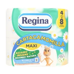REGINA CARTA IGIENICA CARTACAMOMILLA 4 MAXI ROTOLI