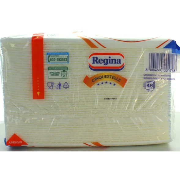 REGINA TOVAGLIOLI CINQUESTELLE 38x38 2 VELI 43 PEZZI