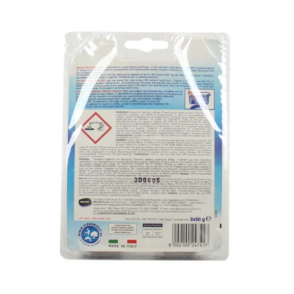 RELEVI FORZA BLU ACQUA BLU CUBO PER WC CASSETTA ESTERNA BLISTER 2 PZ(RELEVI)