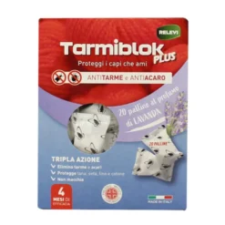 RELEVI TARMIBLOK PLUS 20 PALLINE ANTITARME TRIPLA AZIONE PER ARMADI E CASSETTI AL PROFUMO DI LAVANDA