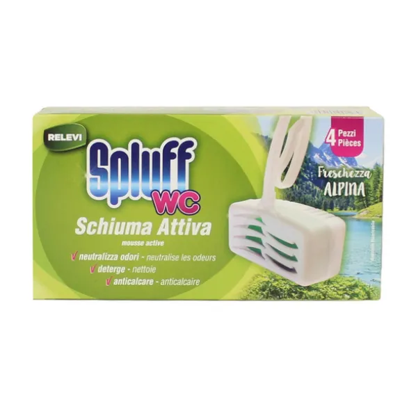RELEVI WC SPLUFF FRESCHEZZA ALPINA 4 TAVOLETTE DA 33 GRAMMI