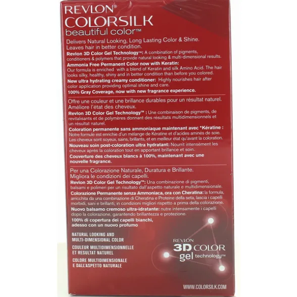 REVLON COLOR SILK 74 BIONDO MEDIO PERMAMENTE SENZA AMMONIACA