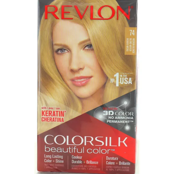 REVLON COLOR SILK 74 BIONDO MEDIO PERMAMENTE SENZA AMMONIACA