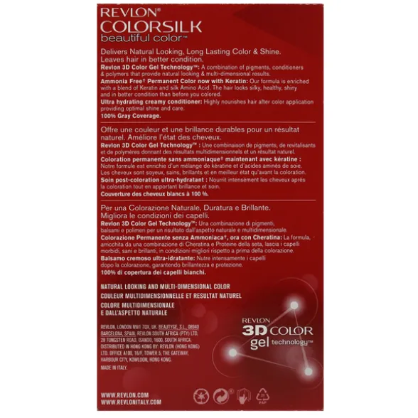 REVLON COLOR SILK 04 BIONDO NATURALE CHIARISSIMO PERMAMENTE SENZA AMMONIACA