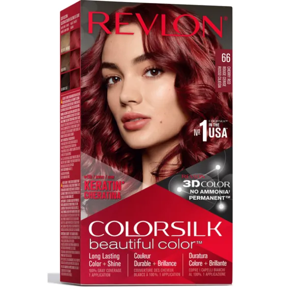 REVLON COLOR SILK 66 ROSSO CILIEGIA PERMANENTE SENZA AMMONICA