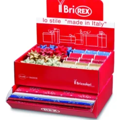 REX KIT PER CONFEZIONAMENTO REGALI - CARTA STELLE E ROCCHETTI