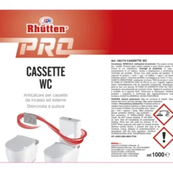 RHUTTEN PRO CASSETTE WC ESTERNE ANTICALCARE LIQUIDO 1000 ML