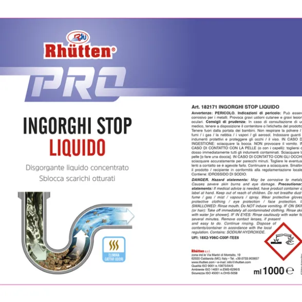 RHUTTEN PRO INGORGHI STOP LIQUIDO 1000 ML