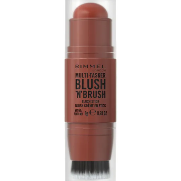 RIMMEL BLUSH MULTITASKER BLUSH'N'BRUSH 350 ROASTED PEACH