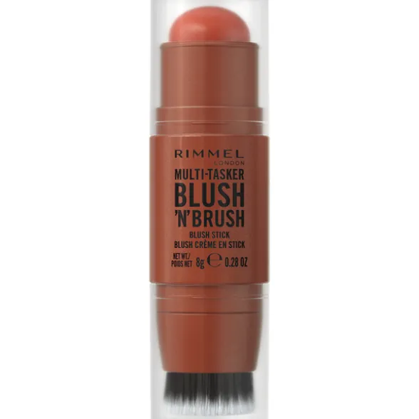 RIMMEL BLUSH MULTITASKER BLUSH'N'BRUSH 300 NEARLY SUEDE