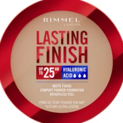 RIMMEL FONDOTINTA COMPACT POWDER LASTING FINISH 25 ON.07 GOLDEN BEIGE