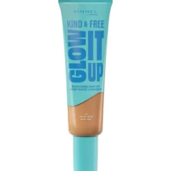 RIMMEL FONDOTINTA KIND&FREE GLOW IT UP N.210 GOLDEN BEIGE