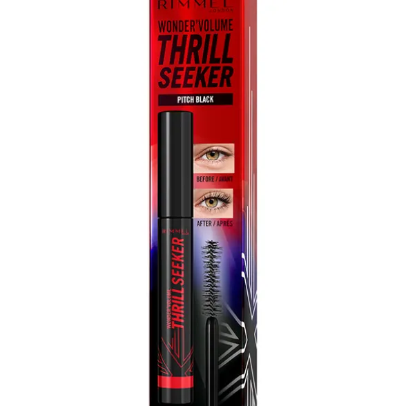 RIMMEL MASCARA WONDER'VOLUME THRILL SEEKER PITCH BLACK