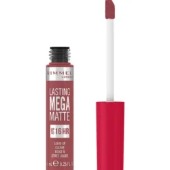 RIMMEL ROSSETTO LIQUIDO LASTING MEGA MATTE 16 ON.210 ROSE & SHINE